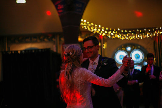 Happy Couple, Tim and Anna. Luna Bride Bespoke wedding Dress. Harrogate.