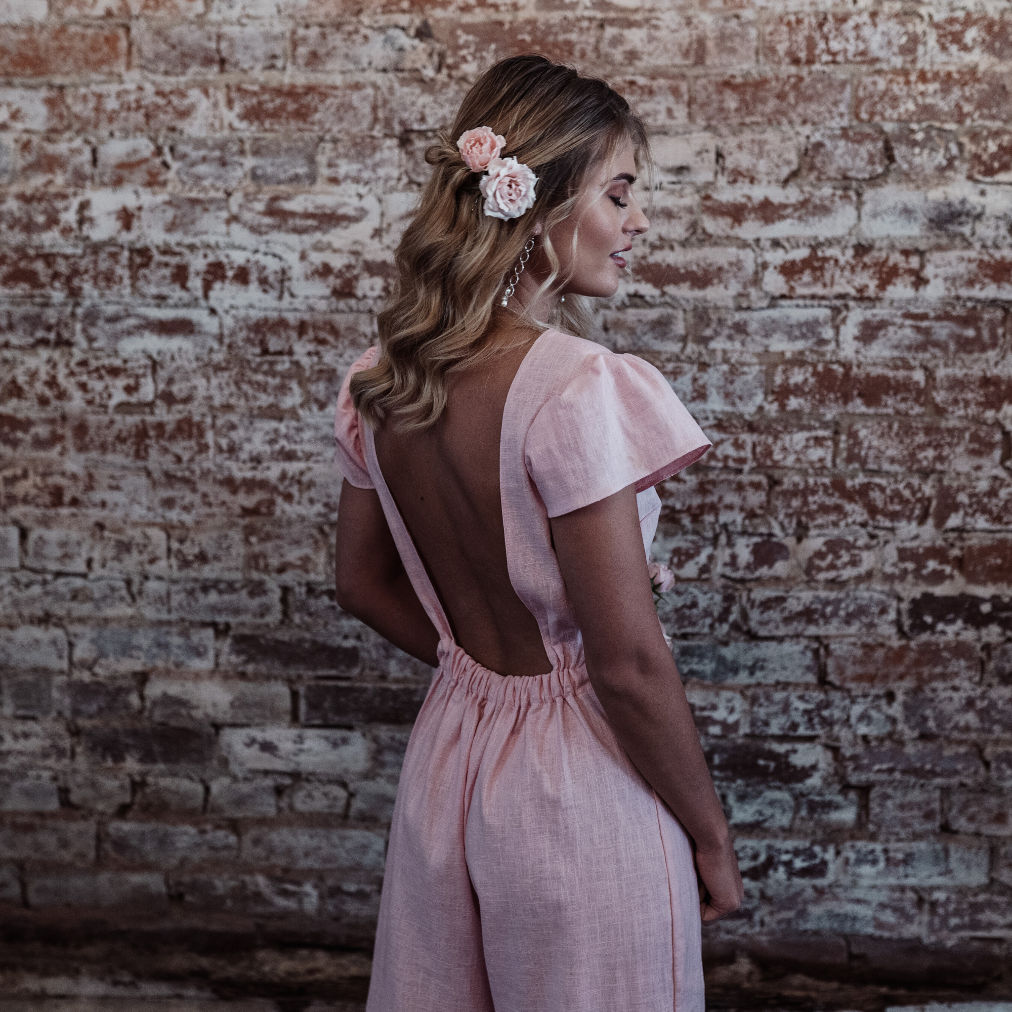 lilac bridesmaid dresses short Luna Bay Halter Pleated Dress main image 0