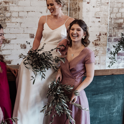 Bridesmaids Wrap Dress